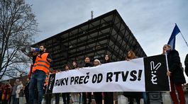 SR Bratislava RTVS protestný pochod BAX