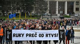SR Bratislava RTVS protestný pochod BAX