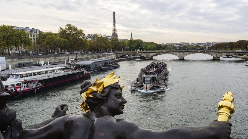 olympiada rieka Seina v Parizi