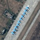 Maxar, satelitný snímok, ruské lietadlá, su-34, ruská letecká základňa