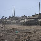 Izrael / Tank / Pásmo Gazy / Gaza /