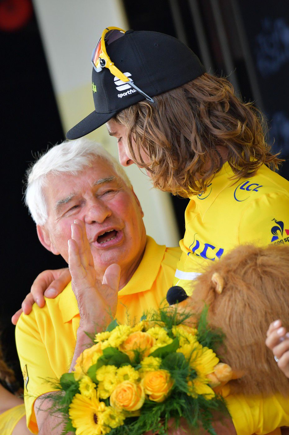 Raymond Poulidor s Petrom Saganom na Tour de...
