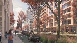 Vizualizácia bulváru s električkovou traťou v...