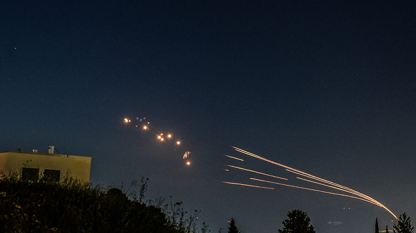 Izraelská protivzdušná obrana Iron Dome.