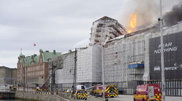Dánsko Požiar Kodaň Burza Budova Historická