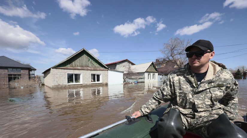 Rusko oteplenie záplavy Orenburg Tomsk rieka