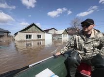 Rusko oteplenie záplavy Orenburg Tomsk rieka