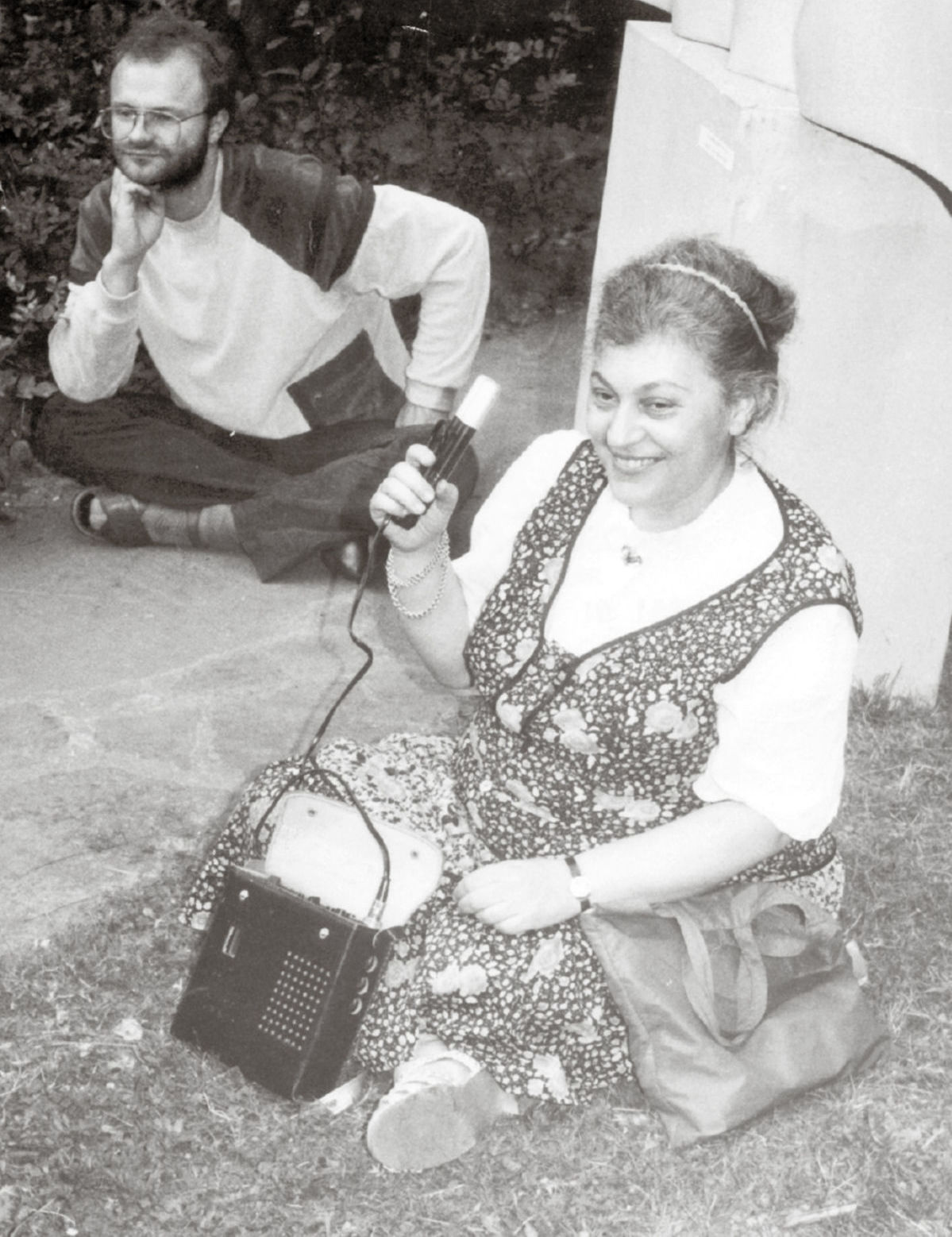 Bibiana ako rozhlasová redaktorka počas...