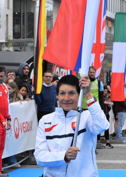 Eva Seidlová počas otváracieho ceremoniálu ČSOB...