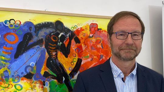 Výtvarník Martin Kellenberger otvoril výstavu...