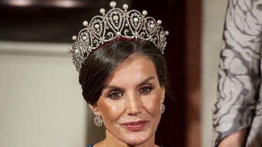 Kráľovná Letizia na štátnom bankete, ktorý...