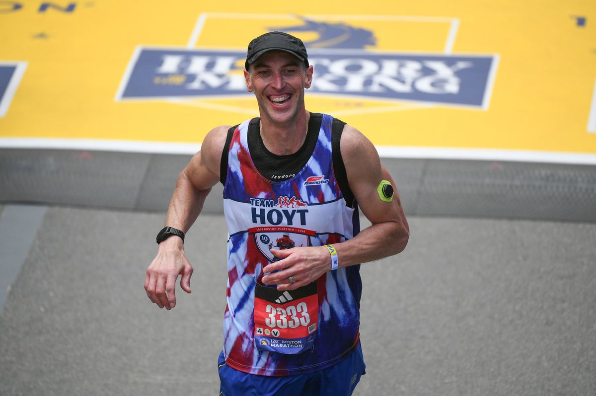 Zdeno Chára na Bostonskom maratóne 2024.