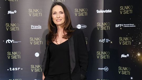 Herečka Henrieta Mičkovicová na vyhlásení cien...