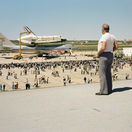 joel sternfeld, the space shuttle columbia lands at kelly lackland air force base
