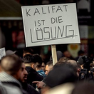 hamburg, kalifát, demonštrácia, protest, islam, moslim
