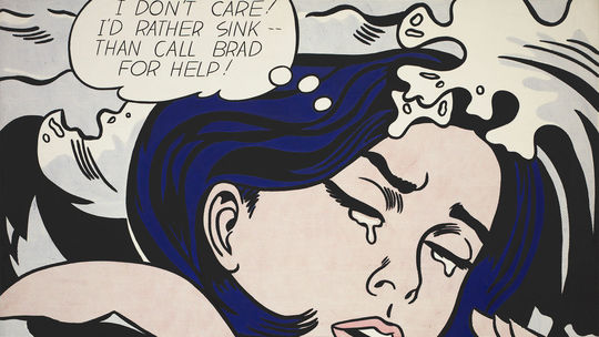 Roy Lichtenstein: Topiace sa dievča, 1963