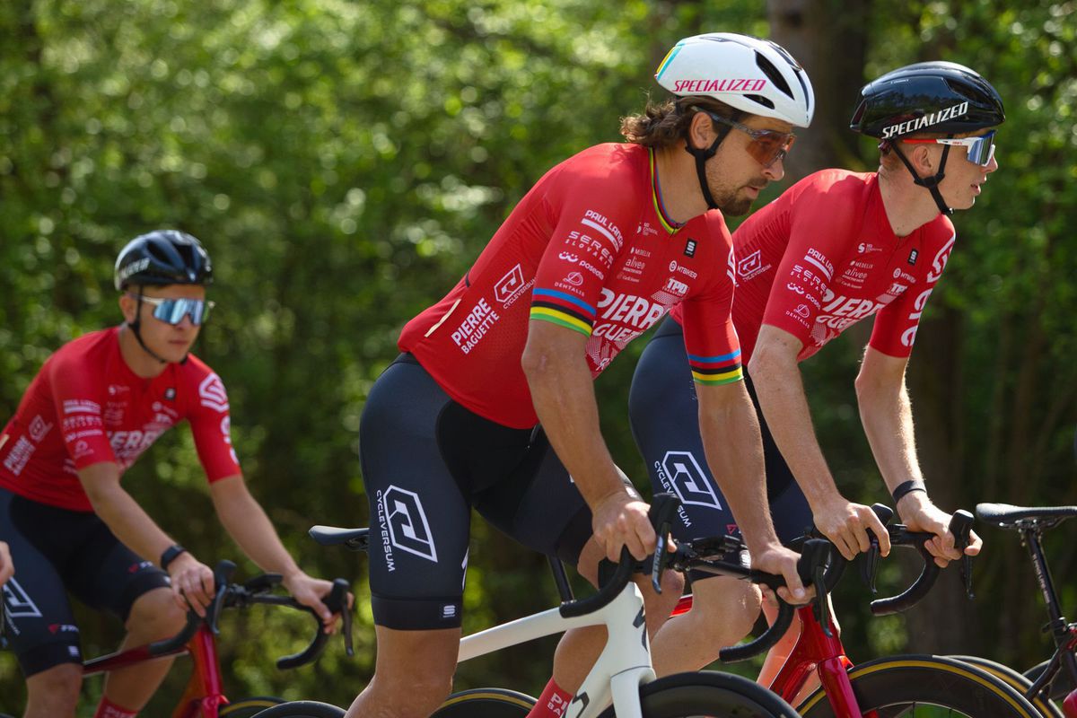 Peter Sagan v drese cyklistického tímu Pierre...