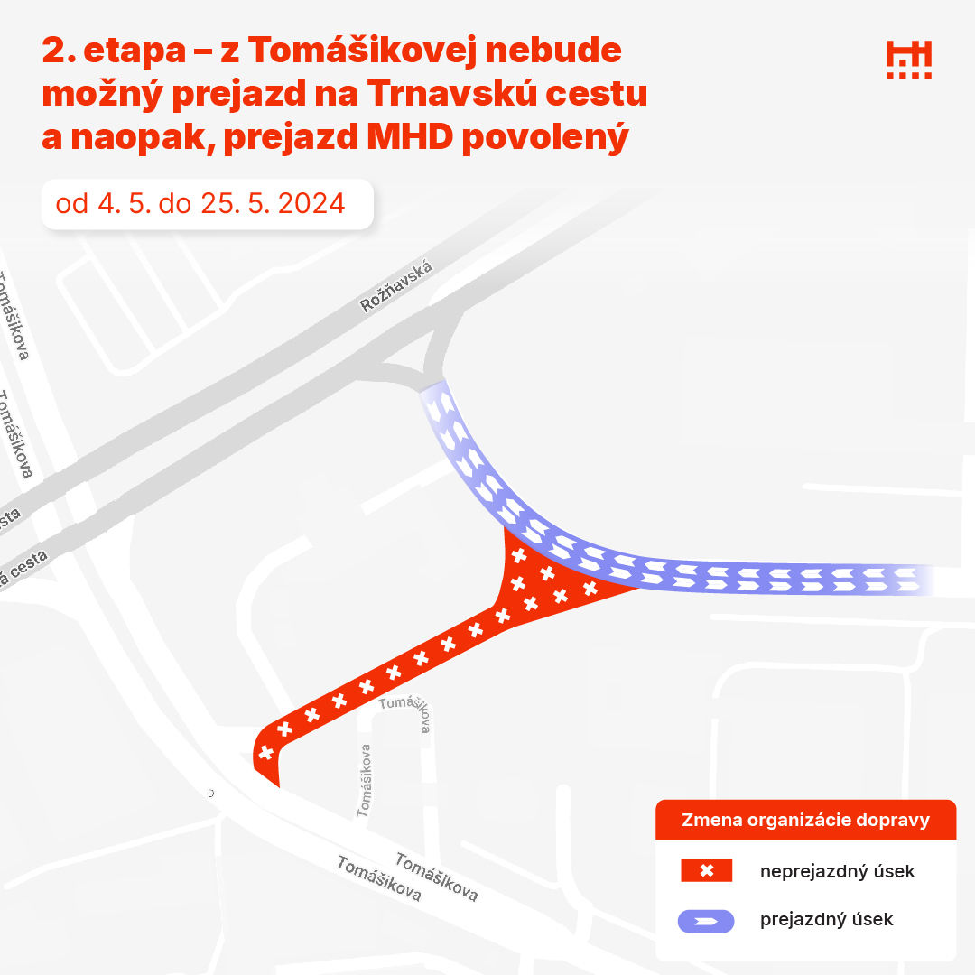 Zmena organizácie dopravy v križovatke od 4. do...