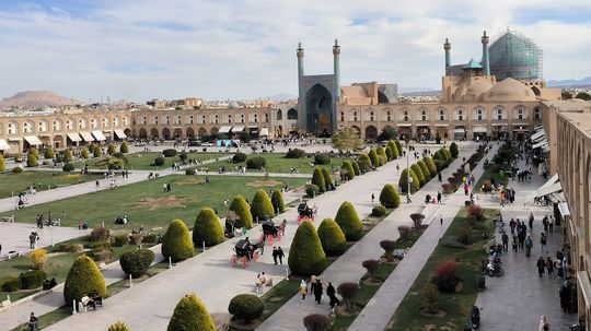 Imámové (Šáhovo) námestie, Isfahán, Irán