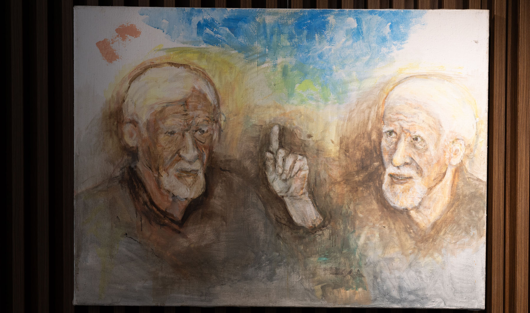 Ingrid Zamečníková  namaľovala aj Milana Rúfusa.