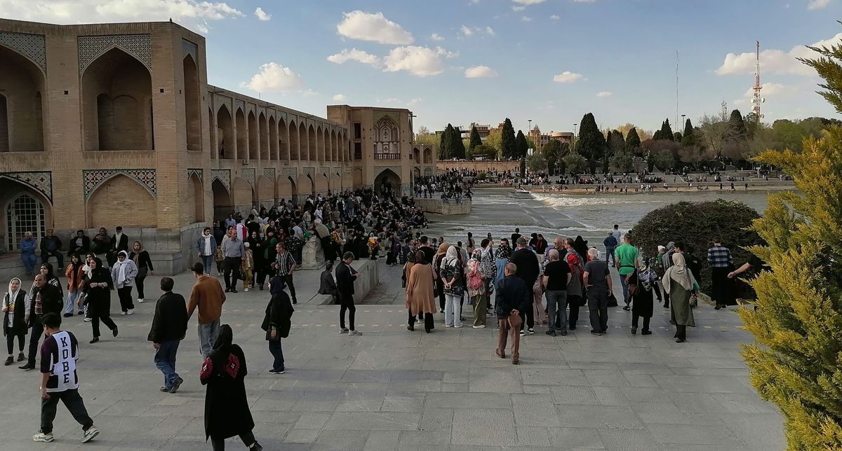 Most Chádžú, Isfahán, Irán.