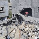 Rafah / Palestína / Bombardovanie / Sutiny /