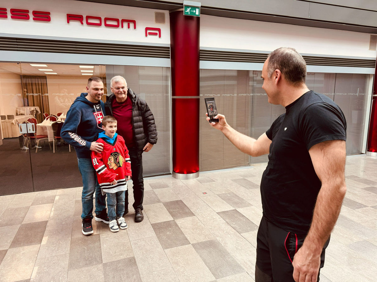 Vladimír Vůjtek v trenčianskom nákupnom centre...