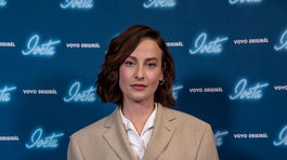 Herečka Anna Fialová na premiére tretej série seriálu Iveta. 