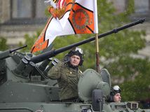 Deň víťazstva v Moskve, Rusko, vojak, vojenská prehliadka