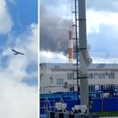 Ukrajinský dronový útok na rafinériu Gazprom