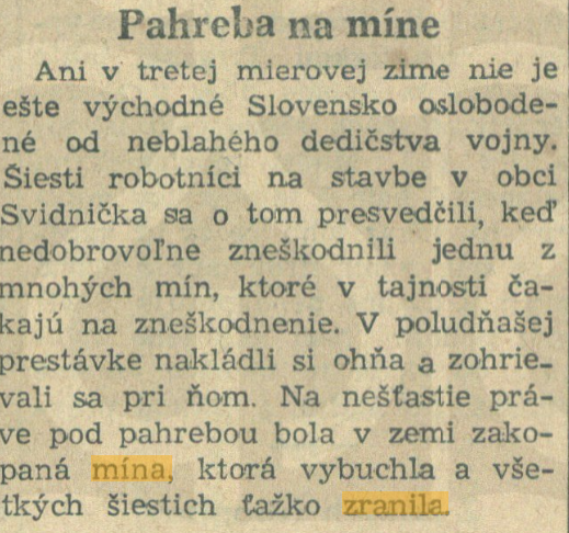 Podobne tragické správy sa v dobovej tlači...