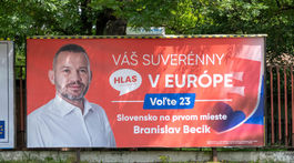 Branislav Becík, Hlas, billboard, bilbord, eurovoľby 2024