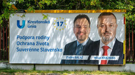 Zlatko baláž, Milan Krajniak, Kresťanská únia, billboard, bilbord, eurovoľby 2024