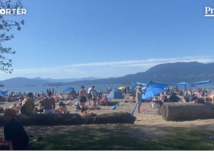 Prvý teplý deň, Vancouver, pláž, mReportér
