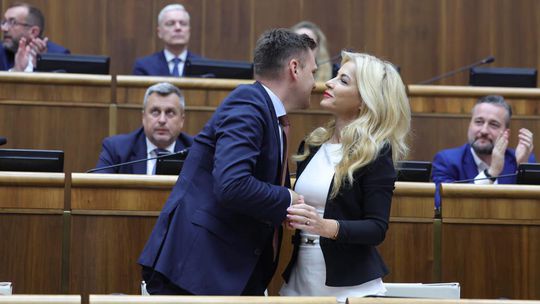 Tomáš Taraba a Martina Šimkovičová po...