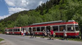 Čiernohronská železnica, električky zo Švajčiarska.