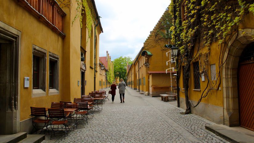 Fuggerei, Augsburg, mesto, ulica, Nemecko