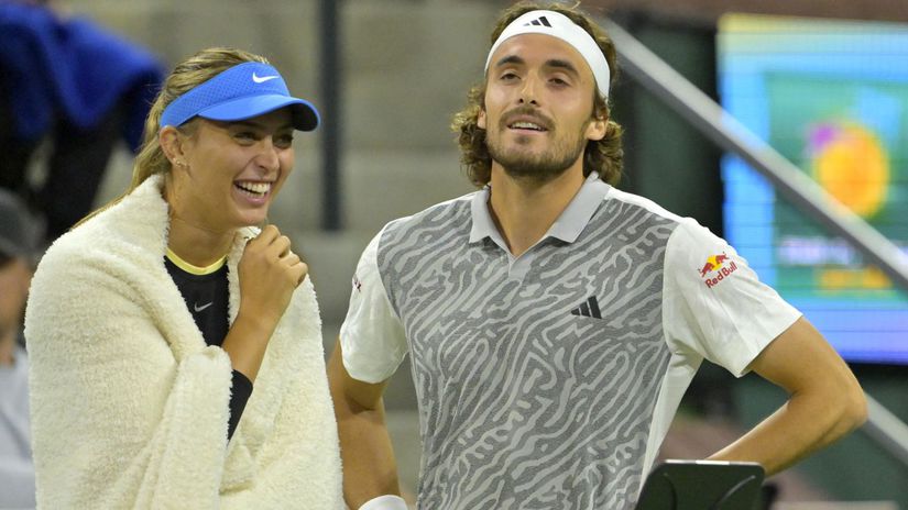 Stefanos Tsitsipas a Paula Badosová