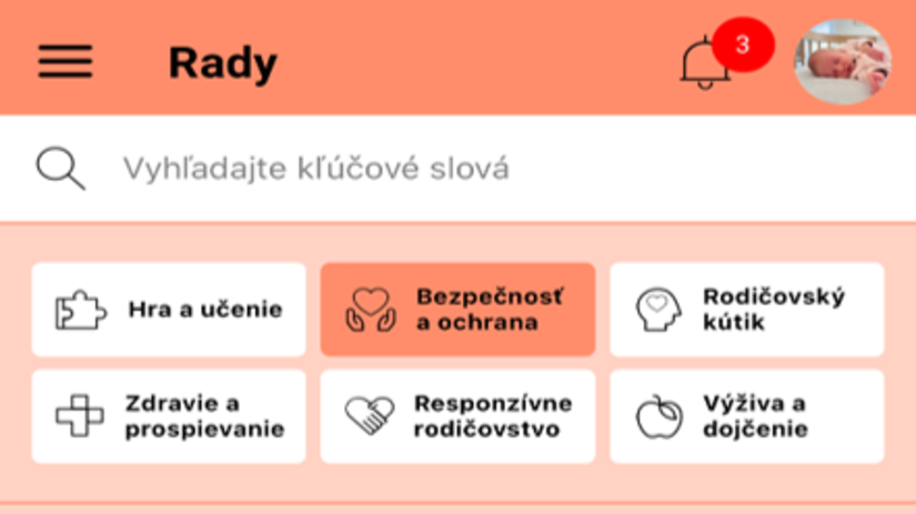 Z aplikácie Bebbo.