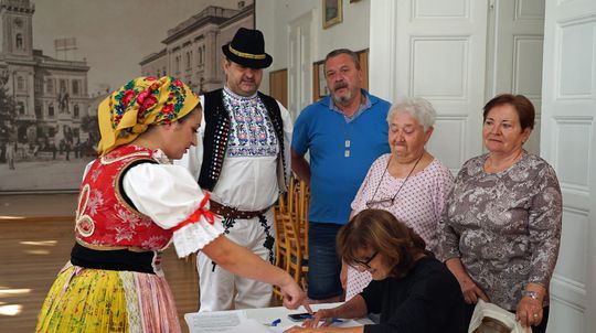 Na snímke Jozef Černek a Júlia Černeková z...
