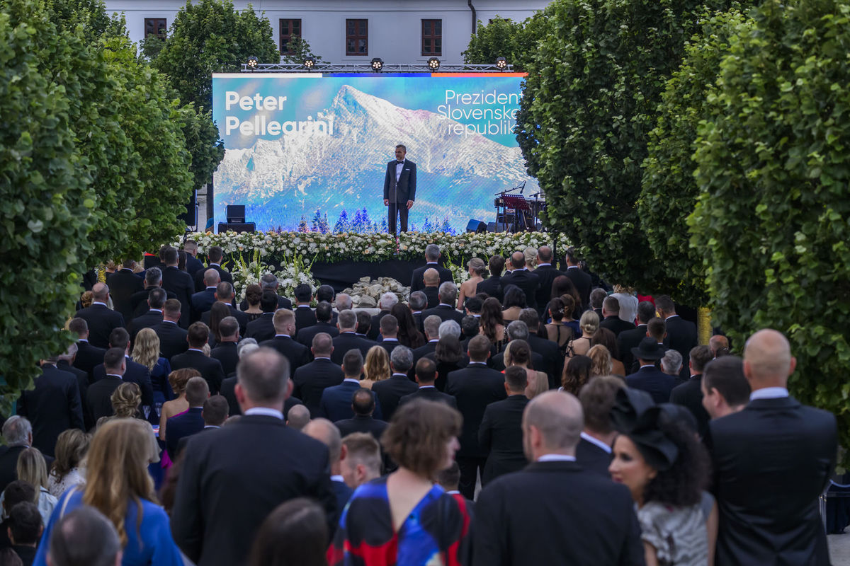 Na snímke prezident SR Peter Pellegrini počas...