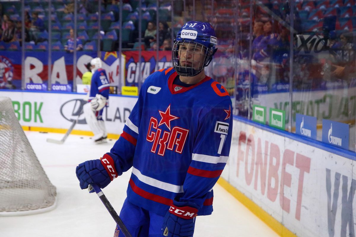 Ivan Demidov v drese SKA Petrohrad.