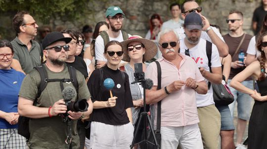 Protest zamestnancov RTVS