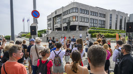 RTVS zamestnanci štrajk pochod