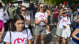 RTVS zamestnanci štrajk pochod nesúhlas