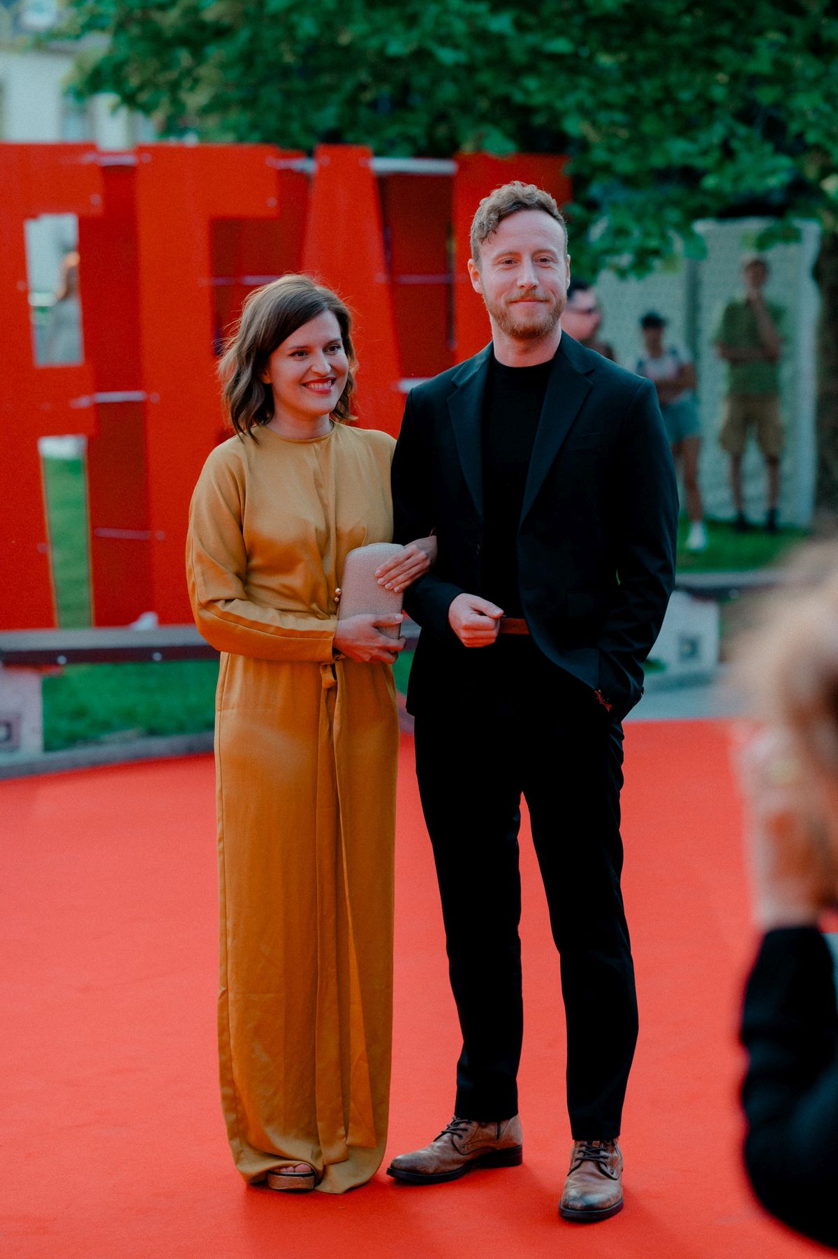 Hana Lasicová with her partner at the ceremony...
