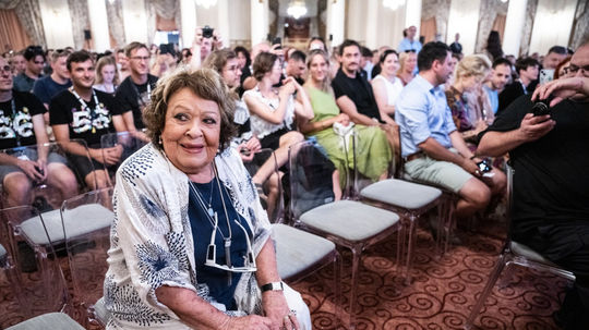 Herečka Jiřina Bohdalová na filmovom festivale...