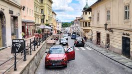 centrum, Banská Štiavnica, autá