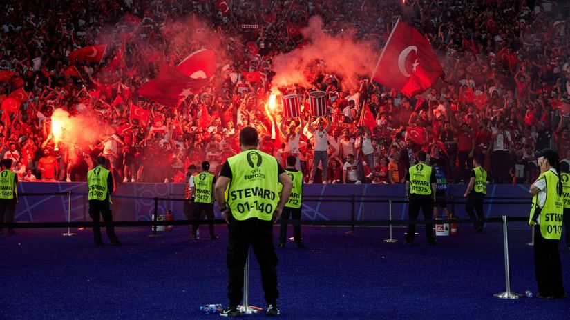 turecko fanúšikovia Me vo futbale