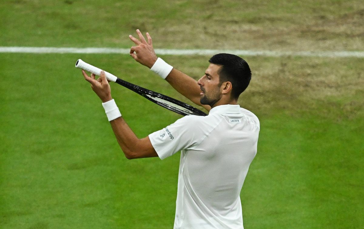 Novak Djokovič na Wimbledone 2024.